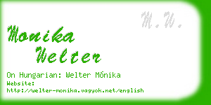 monika welter business card